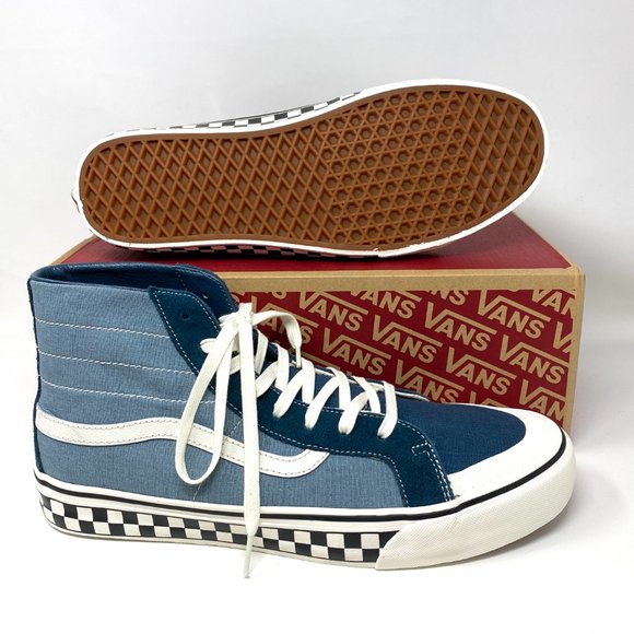VANS  Sk8-Hi 139 Decon suede Canvas Blue Men - Picture 2 of 7